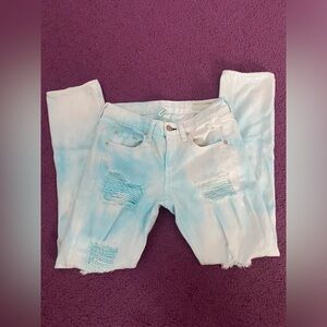 🍁Rag & Bone boyfriend jeans light blue tie dye pants size 23